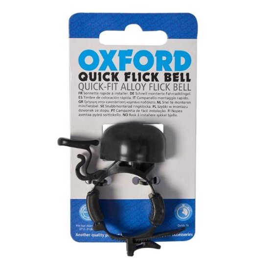 Oxford zvonec za kolo Quick Flick, črna