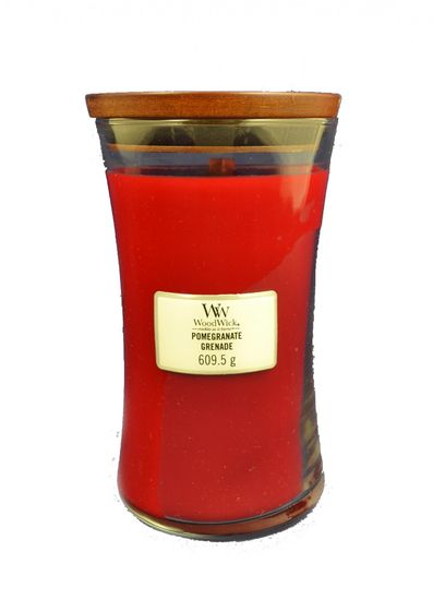 Woodwick dišeča sveča Pomegranate 609,5 g, velika