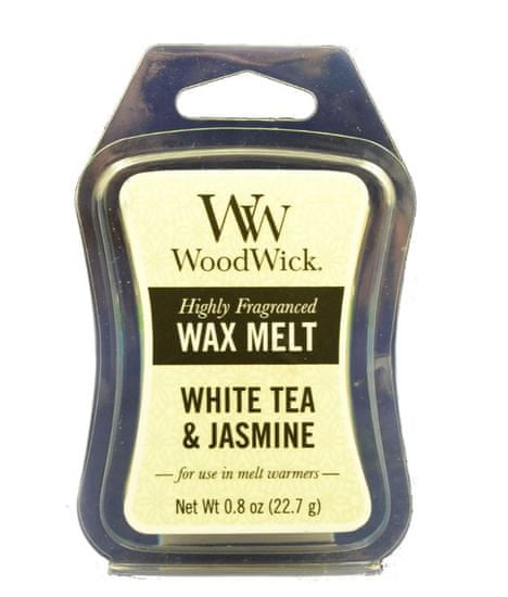 Woodwick dišeči vosek White Tea &Jasmin, 22,7 g, 2 kosa