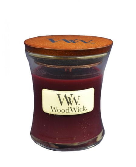 Woodwick dišeča sveča Black Cherry 85,0 g, majhna