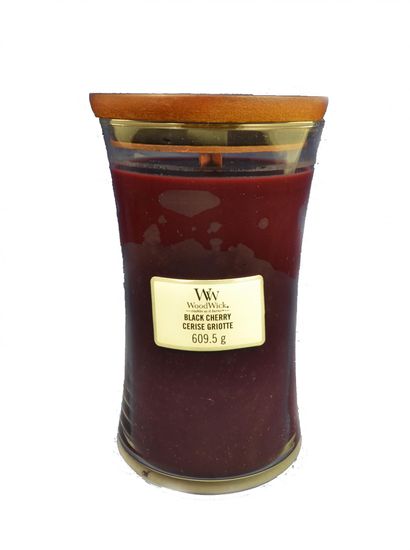 Woodwick dišeča sveča Black Cherry 609,5 g, velika