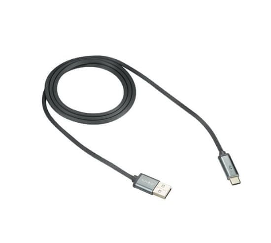 Canyon CNS-USBC6DG USB 2.0/USB-C kovinski kabel za sinhronizacijo in polnjenje, temno siv