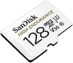 SanDisk Micro SDXC High Endurance spominska kartica, 128 GB + adapter