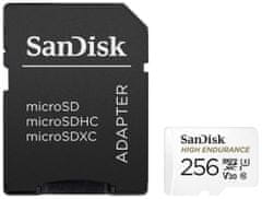 SanDisk Micro SDXC High Endurance spominska kartica, 256 GB + adapter