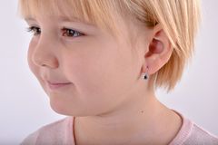 Cutie Jewellery Lepi otroški uhani iz roza zlata C1537-10-X-4 (Barva bela)