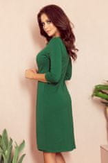 Numoco Ženska asimetrična obleka Iris zelena XL