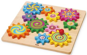 Viga leseni zobati koleščki, sestavljanka