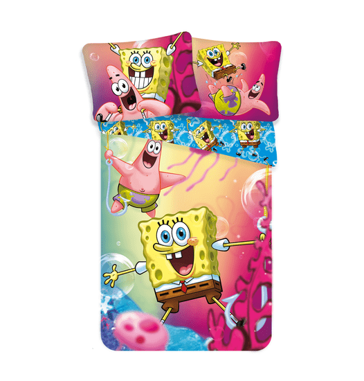 Jerry Fabrics Sponge Bob posteljnina, modra
