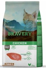 Bravery Hrana za mačke Cat KITTEN Grain Free, 2 kg