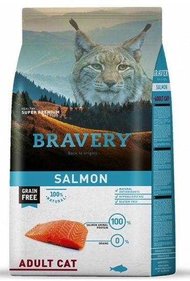 Bravery hrana za mačke Cat ADULT Grain Free salmon, 7 kg