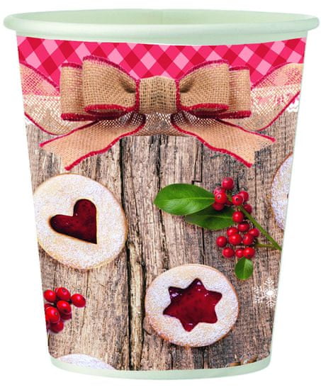 Toro papirnate skodelice z božično dekoracijo, 6 kosov