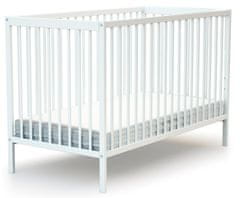 AT4 otroška posteljica ESSENTIEL, 60 × 120 cm, bela