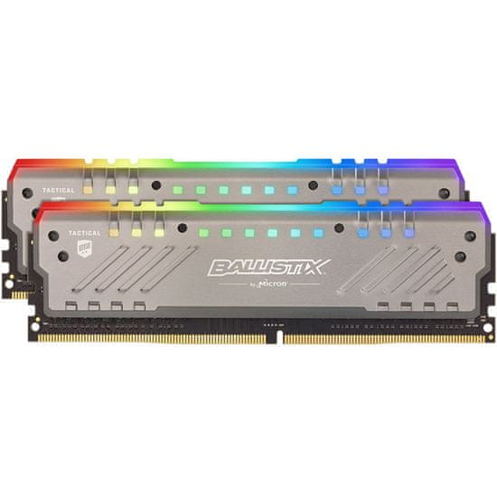 Crucial Ballistix Tracer RGB pomnilnik (RAM), 16GB Kit (2 x 8GB), 3200MHz, DDR4, CL16 (BLT2K8G4D32AET4K)