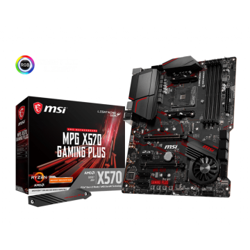 MSI MPG X570 Gaming Plus osnovna plošča, DDR4, SATA3 (6Gb/s), USB 3.2 Gen2, HDMI, PCIe 4.0, M.2, AM4, ATX