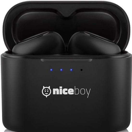 Niceboy HIVE Podsie brezžične slušalke, črne - Odprta embalaža