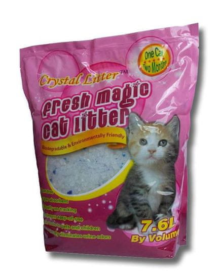 Crystal Litter pesek za mačje stranišče Crystal Litter Cat, 7,6 l