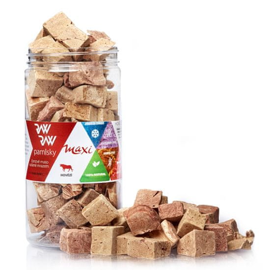 RAW RAW priboljški za pse in mačke Freeze Dried - MAXI goveje, 65 g