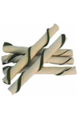 Magnum pasji priboljški Rawhide roll stick, 12,5 cm (cca 40 kosov), zelen/bel