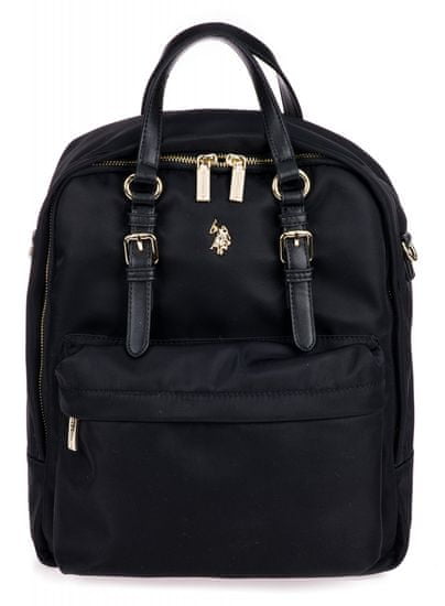 U.S. Polo Assn. Houston Vertical Backpack ženski nahrbtnik, črn