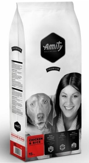 Amity hrana za pse Premium dog Chicken &amp; Rice, 15 kg