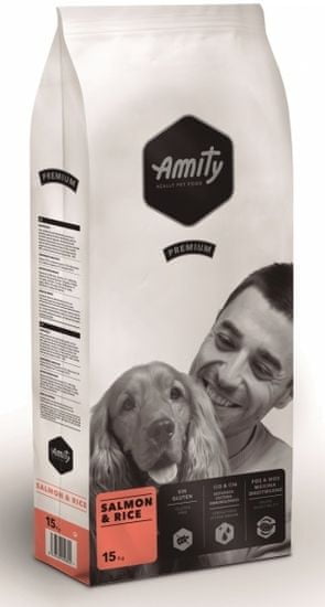 Amity hrana za pse Premium dog Salmon &amp; Rice, 15 kg