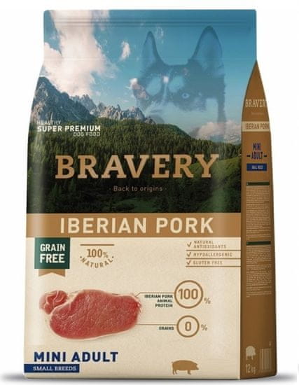 Bravery hrana za pse Dog ADULT MINI Grain Free salmon, 2 kg