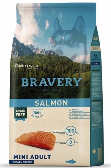 Bravery hrana za pse Dog ADULT MINI salmon, 7 kg