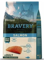 Bravery hrana za pse Dog ADULT Large / Medium Grain Free salmon, 4 kg