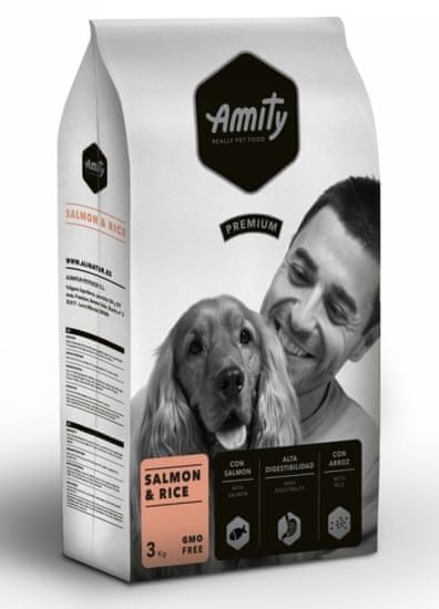 Amity hrana za pse Premium dog Salmon &amp; Rice, 3 kg