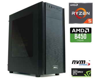 MEGA 6000X Ryzen 5 2600/16GB/SSD250GB+2TB/GTX1660Ti/FreeDOS (PC-G6261X-A) namizni računalnik - Odprta embalaža