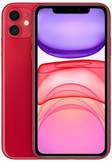 Apple telefon iPhone 11, 64GB, rdeč