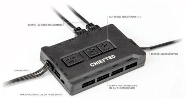 Chieftec DF-908 RGB krmilna plošča