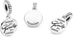 Pandora Srebrn obesek za najboljše prijatelje 798124EN16