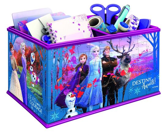 Ravensburger 3D Puzzle 121229 Škatla za shranjevanje Disney Ledeno kraljestvo 2, 216 kosov