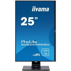 iiyama ProLite LED LCD monitor, 63,5cm, IPS FHD, z zvočniki (XUB2595WSU-B1)