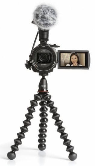 Sony Handycam FDR-AX53 Vlogging Kit videokamera z mikrofonom ECMCG60 in stojalom GP1KG - Odprta embalaža