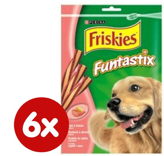 Friskies priboljški za pse Funtastix, 6 x 175 g - Odprta embalaža