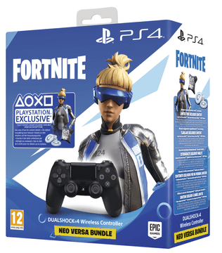 Sony igralni plošček za PS4 DualShock 4, črn + VCH Fortnite