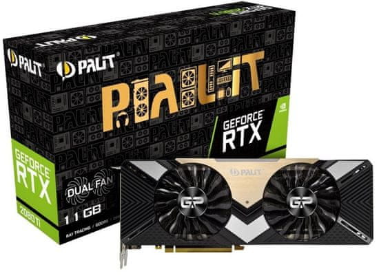 PALiT Dual GeForce RTX 2080 Ti, 11 GB GDDR6 grafična kartica