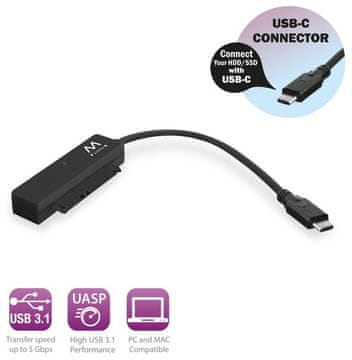 Ewent EW7075 adapter USB-C v SATA