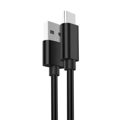 Ewent EC1034 kabel USB-A v USB-C, 1.8m, črn