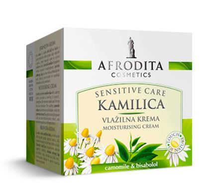  Afrodita Kamilica, vlažilna krema, za občutljivo kožo, 50 ml 