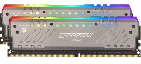 Crucial Ballistix Tactical Tracer RGB 16 GB Kit (2x8GB), DDR4-3000, UDIMM pomnilnik (RAM) (BLT2K8G4D30AET4K)