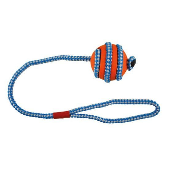 IMAC Gumijasta kroglica za psa, oranžno modra, 5 cm