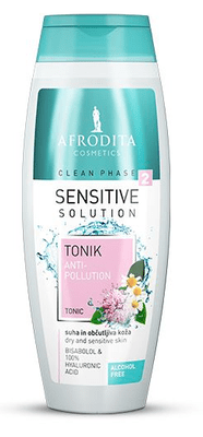 Afrodita Clean Phase Sensitive, tonik, za suho in občutljivo kožo, 200 ml