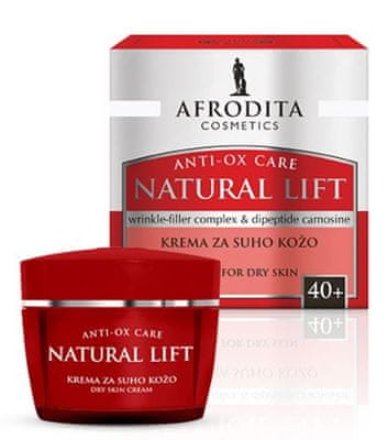 Afrodita Natural Lift, krema za suho kožo, 50 ml