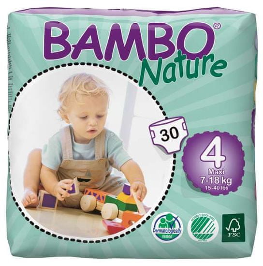 Bambo Nature Otroške hlačne plenice 4 Maxi (7-18 kg), 30 kosov