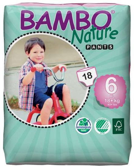 Bambo Nature Pants hlačne plenice 6 XL (18+ kg), 18 kosov