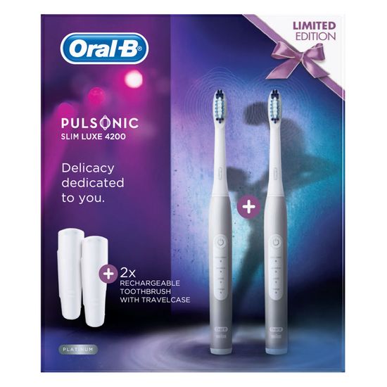 Oral-B električna zobna ščetka Pulsonic Slim Luxe 4200 Duo