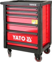 YATO  Mobilna delavnica omarica 6 rdeči predali